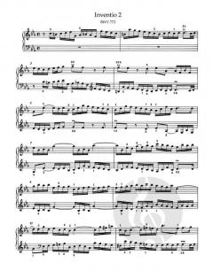 Inventionen und Sinfonien BWV 772-801 von Johann Sebastian Bach 