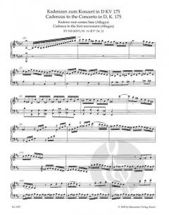 Kadenzen und Eingänge zu den Klavierkonzerten von Wolfgang Amadeus Mozart im Alle Noten Shop kaufen