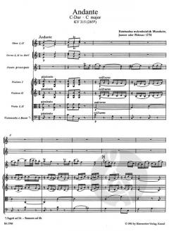 Andante in C für Flöte und Orchester von Wolfgang Amadeus Mozart 