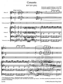 Konzert D-Dur KV 271a (271i) von Wolfgang Amadeus Mozart (Download) 