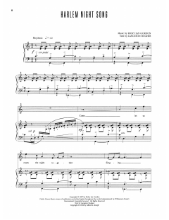 Harlem Night Song von Ricky Ian Gordon (Download) 