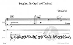 Strophen für Orgel und Tonband von Zsigmond Szathmary im Alle Noten Shop kaufen