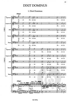 Vespro della Beata Vergine von Giovanni Battista Pergolesi (Download) 