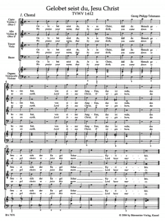 Gelobet seist du, Jesu Christ von Georg Philipp Telemann 