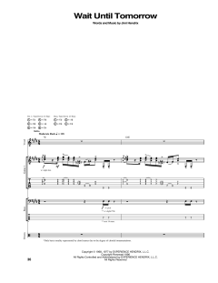 Wait Until Tomorrow von Jimi Hendrix (Download) 