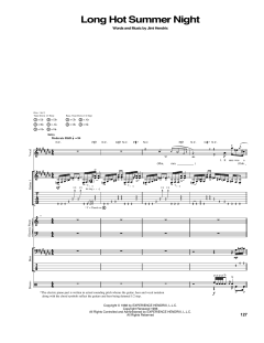 Long Hot Summer Night von Jimi Hendrix (Download) 