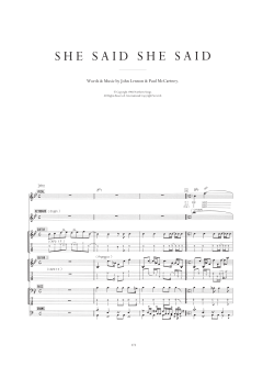 She Said She Said von The Beatles (Download) 