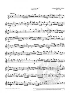 6 Duette op. 2 Heft 2 von Johann Joachim Quantz 