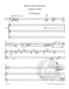 zungen reden für Trompete und Orgel von Martin Herchenröder im Alle Noten Shop kaufen (Partitur)
