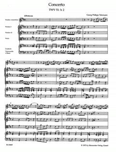 Konzert in h-Moll für Violine und Orchester (Georg Philipp Telemann) 