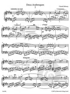 Deux Arabesques pour le Piano von Claude Debussy 
