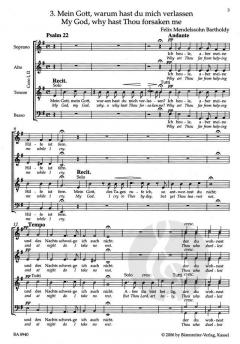 Mein Gott, warum hast du mich verlassen von Felix Mendelssohn Bartholdy (Download) 