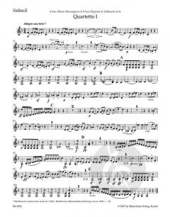 Streichquartette op. 18 von Ludwig van Beethoven im Alle Noten Shop kaufen (Stimmensatz)