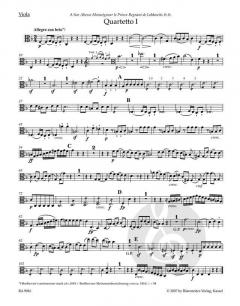 Streichquartette op. 18 von Ludwig van Beethoven im Alle Noten Shop kaufen (Stimmensatz)