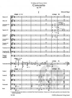 Konzert in e-Moll op. 85 von Edward Elgar für Violoncello und Orchester im Alle Noten Shop kaufen (Partitur)