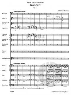 Konzert in D-Dur op. 77 für Violine und Orchester von Johannes Brahms 
