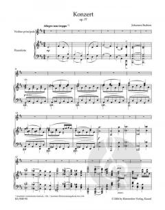 Konzert in D-Dur op. 77 von Johannes Brahms für Violine und Orchester im Alle Noten Shop kaufen