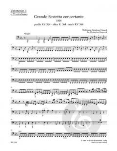 Grande sestetto concertante für Streichsextett von Wolfgang Amadeus Mozart im Alle Noten Shop kaufen (Stimmensatz)