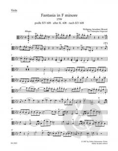 Fantasia in F minore für Streicher von Wolfgang Amadeus Mozart im Alle Noten Shop kaufen (Stimmensatz)