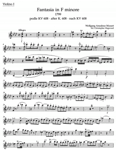 Fantasia in F minore für Streicher von Wolfgang Amadeus Mozart im Alle Noten Shop kaufen (Einzelstimme)