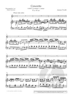 Concerto a-Moll RV 461/PV 42 von Antonio Vivaldi 