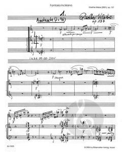 Fantasia Incisiana per Violino e Pianoforte von Giselher Klebe im Alle Noten Shop kaufen