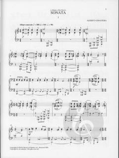 Sonate Nr. 1 op. 22 von Alberto E. Ginastera 