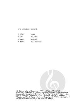 Four Silesian Melodies (Witold Lutoslawski) 