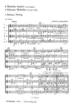 Four Silesian Melodies (Witold Lutoslawski) 