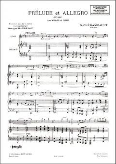 Prelude et Allegro G-Dur von Louis Nicolas Clerambault für Violine und Klavier im Alle Noten Shop kaufen