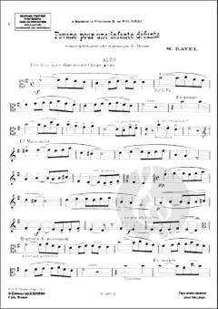 Pavane pour une infante défunte von Maurice Ravel für Viola und Klavier im Alle Noten Shop kaufen