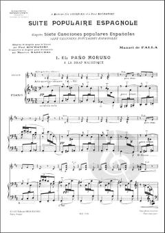 Suite Populaire Espagnole von Manuel de Falla 