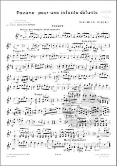 Pavane pour une infante défunte von Maurice Ravel 