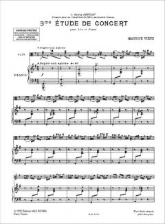Etüde G-Dur von Maurice Vieux 