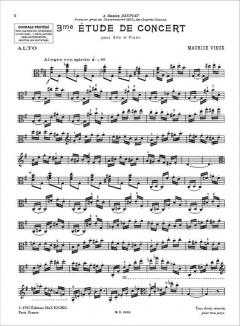Etüde G-Dur von Maurice Vieux 