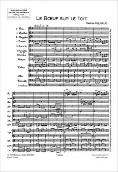 Le Boeuf sur le Toit op. 58 von Darius Milhaud 