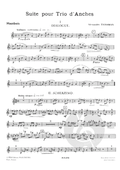 Suite pour trio d'Anches (Alexandre Tansman) 