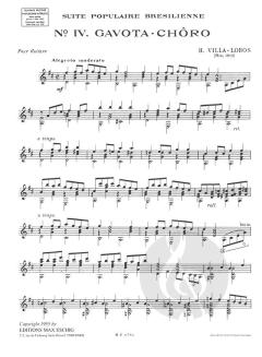 Suite Populaire Brésilienne Nr. 4 von Hector Villa-Lobos 