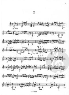 Einfache Etüden Serie 2 von Leo Brouwer 