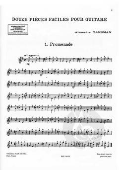 12 Pieces Faciles 2 von Alexandre Tansman 