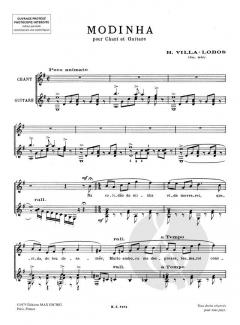 Modinha von Hector Villa-Lobos 