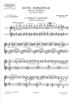 Suite Espagnole von Joaquin Nin-Culmell für Violine und Gitarre im Alle Noten Shop kaufen
