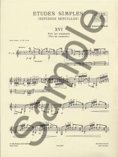 Einfache Etüden Serie 4 von Leo Brouwer 