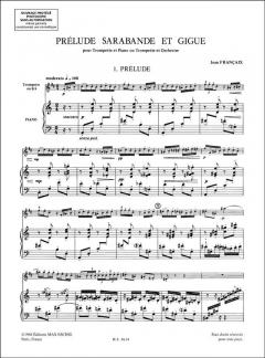 Prélude, Sarabande et Gigue von Jean Françaix für Trompete und Klavier im Alle Noten Shop kaufen
