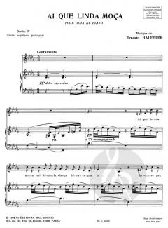 Ai que linda moça von Ernesto Halffter 
