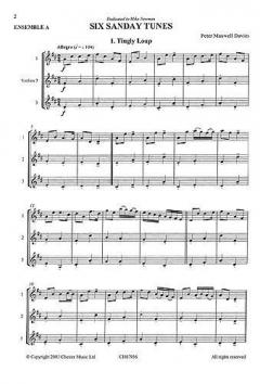 Six Sanday Tunes von Peter Maxwell Davies 