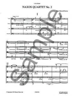Naxos String Quartet No. 2 von Peter Maxwell Davies 