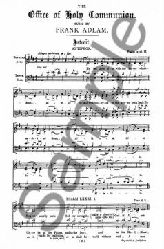 The Office Of The Holy Communion In D von Frank Adlam 