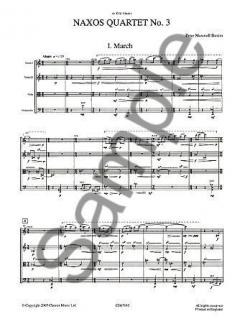 Naxos String Quartet No. 3 von Peter Maxwell Davies 