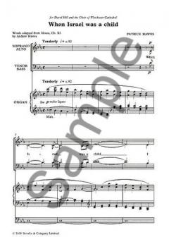 When Israel Was A Child von Patrick Hawes 